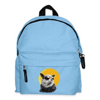 Sun Sheep in Hoodie with Sunglasses - Kids' Backpack - light blue - Front