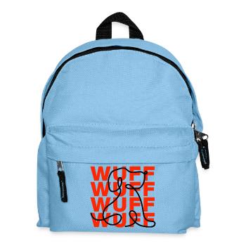 I SPEAK FLUENTLY WOOF—DOG LOVER! - Kids' Backpack - light blue - Front