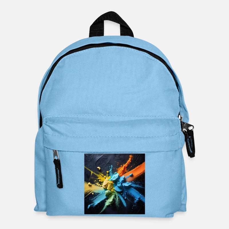 Rainbow dust explosion - Kids' Backpack - light blue