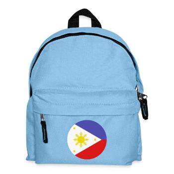 Drapeau rond philippin - Sac à dos Enfant - bleu clair - Devant