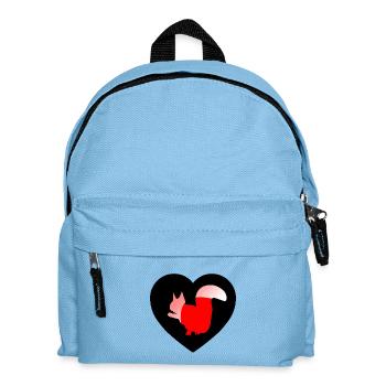 Eichhörnchen - Kinder Rucksack - Hellblau - Vorne