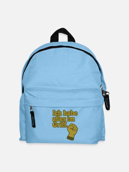 Ich habe alles im Griff - Kinder Rucksack - Hellblau