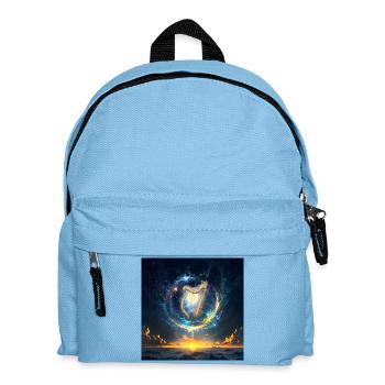 Harp in Cosmic Dawn - Kids' Backpack - light blue - Front