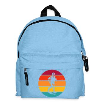 Frisches Running Motiv für Rennen - Kinder Rucksack - Hellblau - Vorne