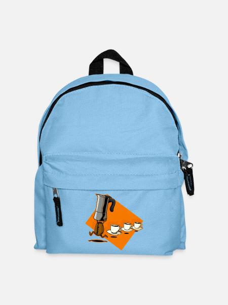 Kaffeezeit - Kinder Rucksack - Hellblau