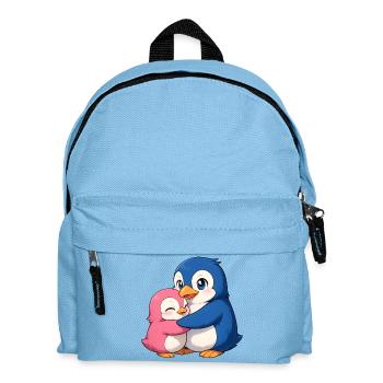Kuschelige Pinguinfreunde - Kinder Rucksack - Hellblau - Vorne