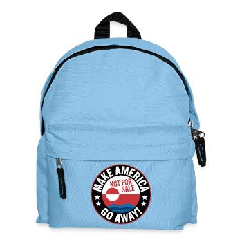 Grönland steht nicht zum Verkauf! - Grönland / Grønland - Kinder Rucksack - Hellblau - Vorne