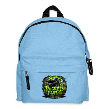 Pucked Up Graffiti Neon - Kids' Backpack - light blue - Front