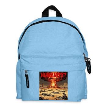 Atomic Humanity? - Kids' Backpack - light blue - Front
