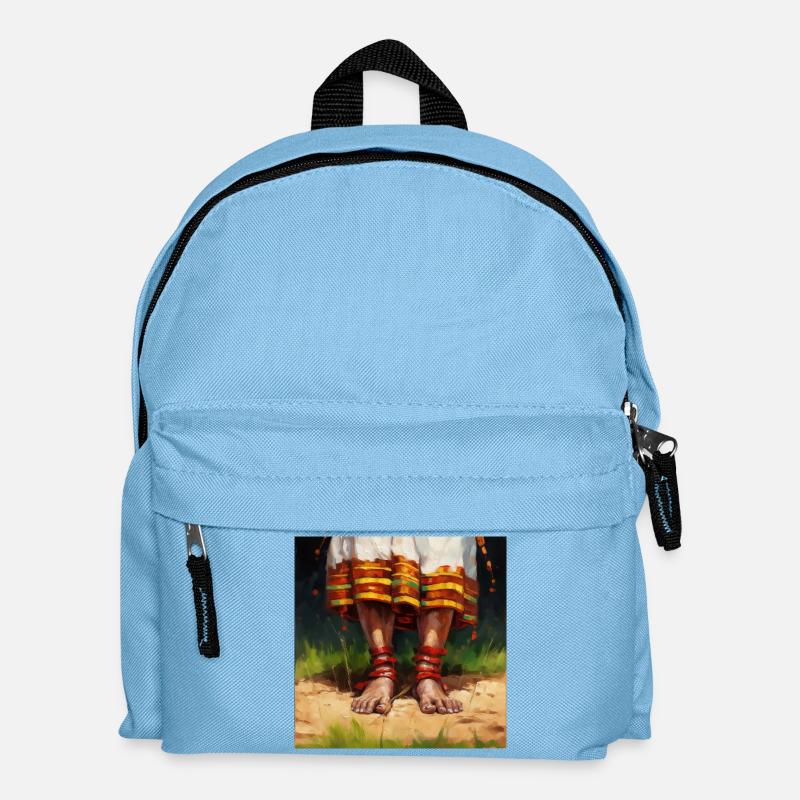 Wurzeln der Erde - Kinder Rucksack - Hellblau