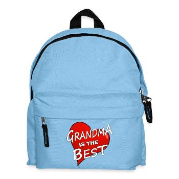 GRANDMA IS THE BEST - Kids' Backpack - light blue - Front