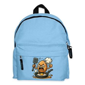 When eggs freak out - Kids' Backpack - light blue - Front