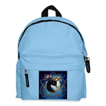 Himmlischer Quetzal mit Krone - Kinder Rucksack - Hellblau - Vorne