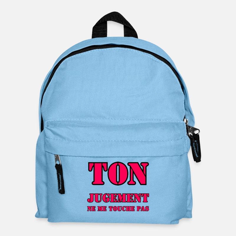 YOUR JUDGMENT DOES NOT AFFECT ME. - Kids' Backpack - light blue