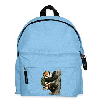 Bloc panda avec du matériel d’escalade - Sac à dos Enfant - bleu clair - Devant