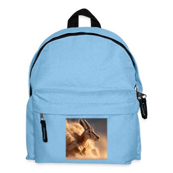 Antelope in a Sandstorm – Speed & Instinct - Kids' Backpack - light blue - Front