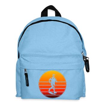 Iconisches Running Motiv - Kinder Rucksack - Hellblau - Vorne