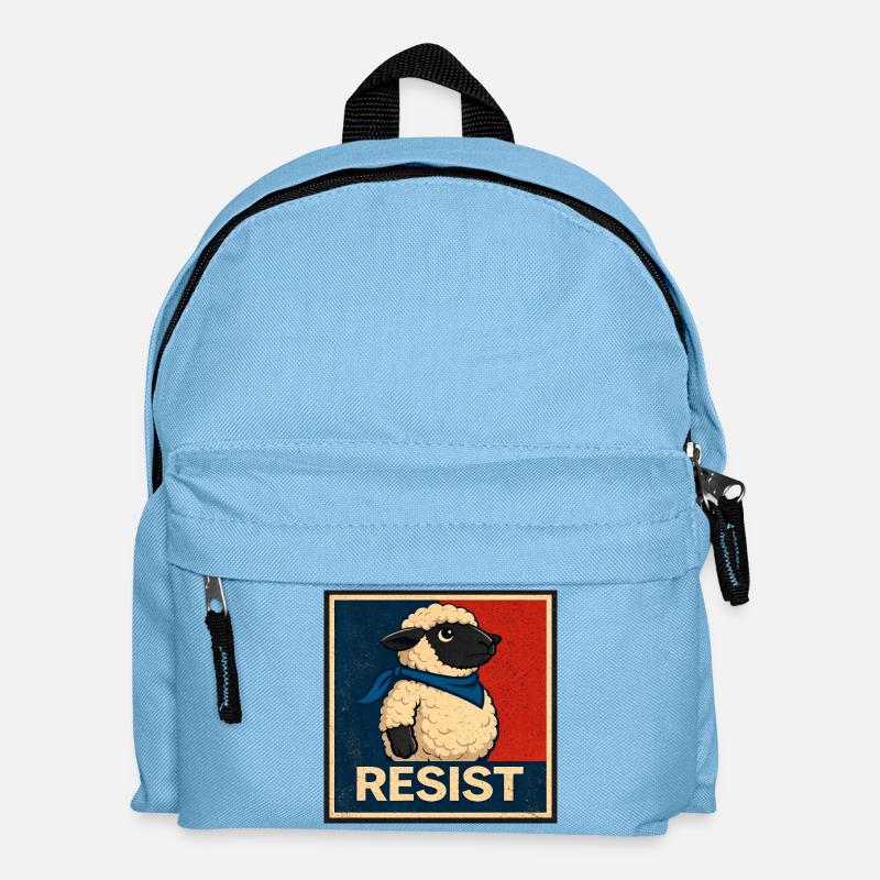 Resistance Lamb Poster - Kids' Backpack - light blue