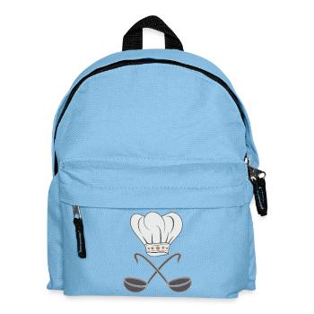 Chef's hat, spoon - Kids' Backpack - light blue - Front
