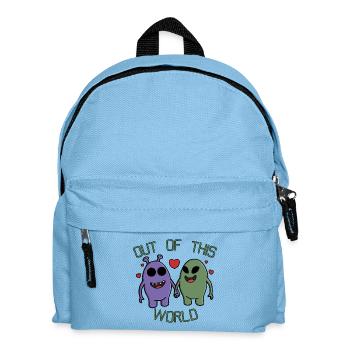 Out of This World Alien Couple Holding Hands - Kids' Backpack - light blue - Front