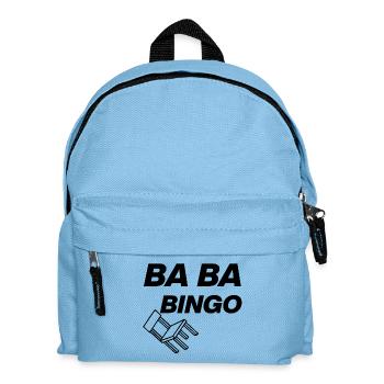 B-B-B-BINGO TREND, VIRAL FUN, MEME SCHULE STUHL 🪑 - Kinder Rucksack - Hellblau - Vorne