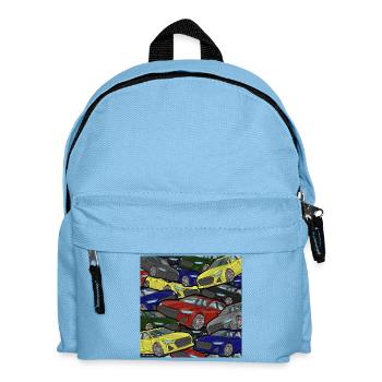 Kaleidoscope Cars Color Explosion - Kids' Backpack - light blue - Front