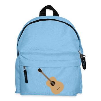 Silhouette de guitare acoustique - Sac à dos Enfant - bleu clair - Devant