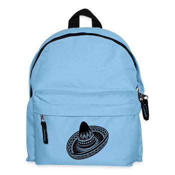 Mexikanischer Sombrero - Kinder Rucksack - Hellblau - Vorne