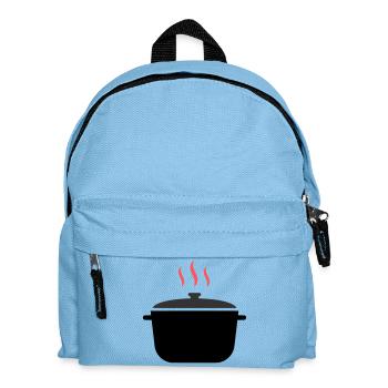 Cooking Pot Steam Cooking - Kids' Backpack - light blue - Front