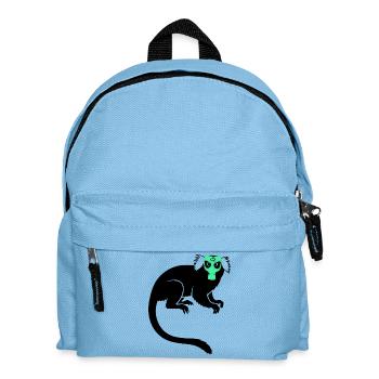 Tamarin Singe proteste contre le masque à gaz - Sac à dos Enfant - bleu clair - Devant