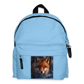 Fuchs-Erkundung bei Einbruch der Dämmerung - Kinder Rucksack - Hellblau - Vorne