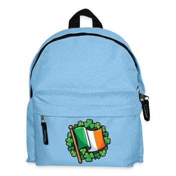 Irish Flag Clover Pride - Kids' Backpack - light blue - Front