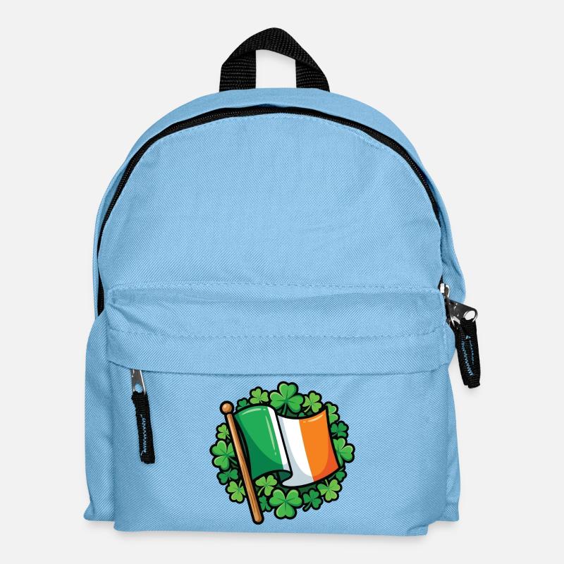Irische Flagge Clover Pride - Kinder Rucksack - Hellblau