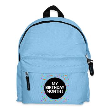 My Birthday Month - Kids' Backpack - light blue - Front