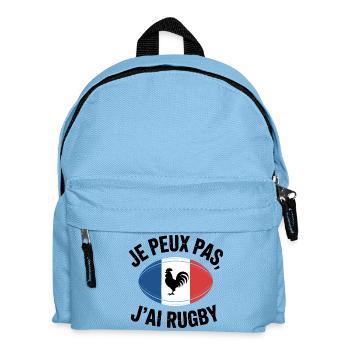 J'peux Pas J'ai trop trop La Flemme - Sac à dos Enfant - bleu clair - Devant