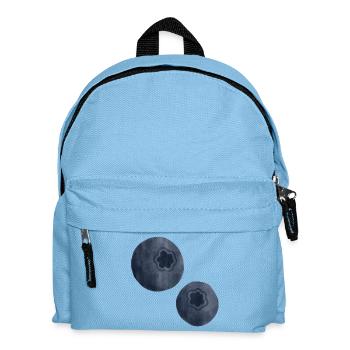 Blaubeeren Aquarell - Kinder Rucksack - Hellblau - Vorne