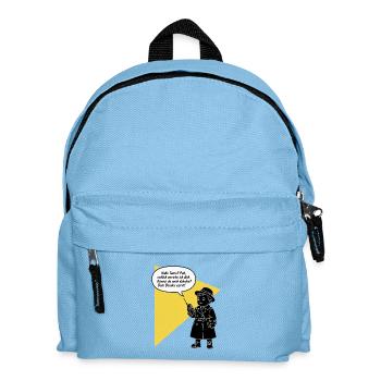 Bonjour tante - tu décroches ? Ton frère est drôle, agaçant - Sac à dos Enfant - bleu clair - Devant
