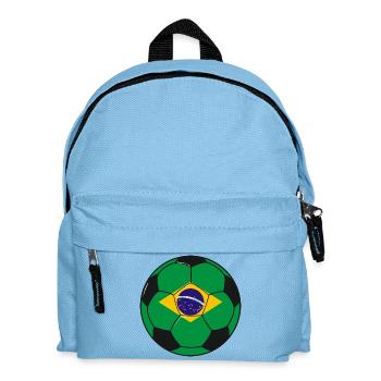 Football_team_Brazil - Kinder Rucksack - Hellblau - Vorne