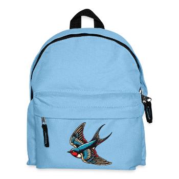 Swallow bird blue red plumage and tan wings - Kids' Backpack - light blue - Front