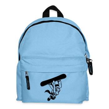 Slopestyle Salto Freestyle Wintersport Action - Kinder Rucksack - Hellblau - Vorne