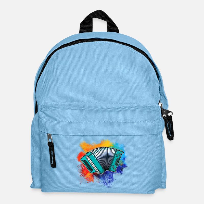 Colorful squeezebox - Kids' Backpack - light blue