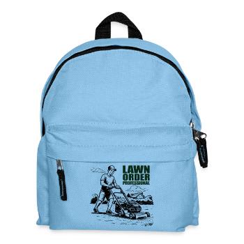 PROFESSIONNEL DE L’ORDRE DE PELOUSE Professionnel de l’entretien de pelouse de jardin - Sac à dos Enfant - bleu clair - Devant
