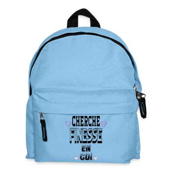 Cherche Finesse en CDI - Sac à dos Enfant - bleu clair - Devant