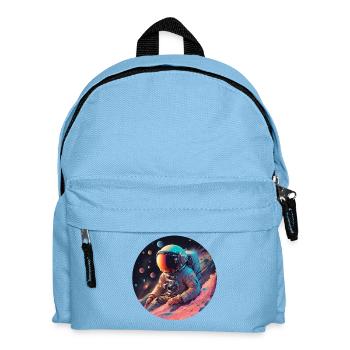 Astronaut in Neon Cosmos - Kids' Backpack - light blue - Front