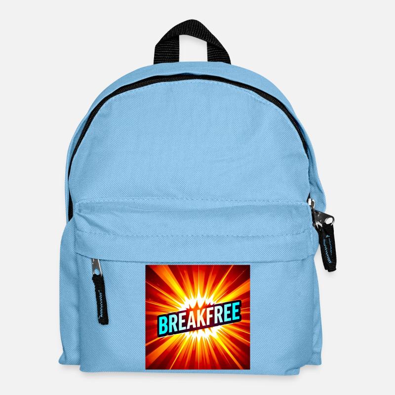 Breakfree Burst-Grafik - Kinder Rucksack - Hellblau