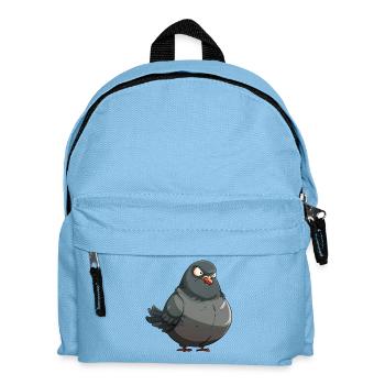 Grimmige Taube - Kinder Rucksack - Hellblau - Vorne