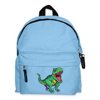 T Rex auf Toilette Cartoon - Kinder Rucksack - Hellblau - Vorne
