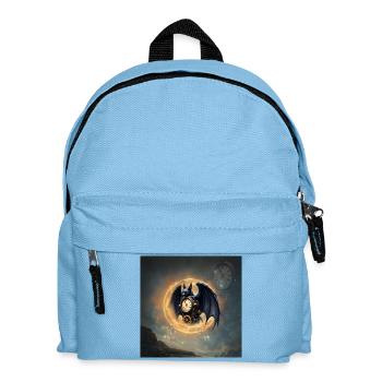 Steampunk Geflügelte Wache - Kinder Rucksack - Hellblau - Vorne