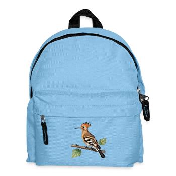 Hoopoe on branch - Kids' Backpack - light blue - Front