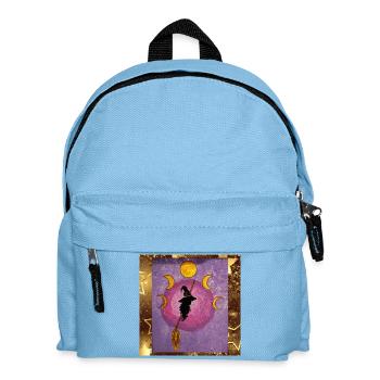 Sorcière Stellaire sur le Balai - Sac à dos Enfant - bleu clair - Devant